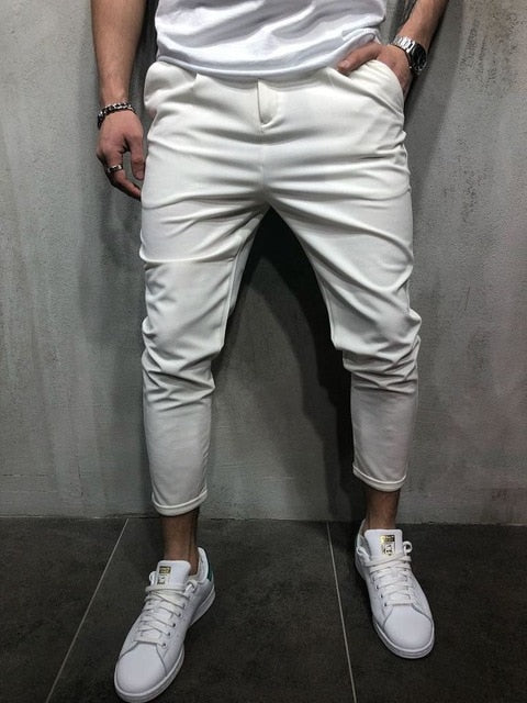 Brand Men Pants Hip Hop Harem Joggers Pants 2018 Male Trousers Mens Joggers Solid Shrink Ankle Pants Sweatpants M-4XL