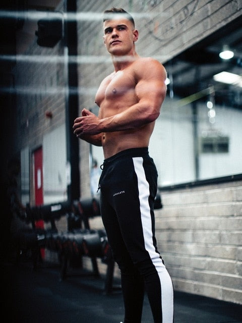 Alphalete Mens Joggers Casual Pants Fitness Men Sportswear Tracksuit Bottoms Skinny Sweatpants Trousers Gyms Jogger Track Pants