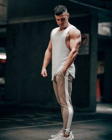 Alphalete Mens Joggers Casual Pants Fitness Men Sportswear Tracksuit Bottoms Skinny Sweatpants Trousers Gyms Jogger Track Pants