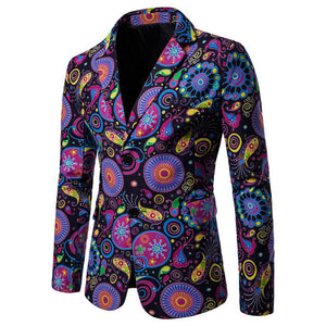 Autumn Men Blazers 2018 Suits Linen Cotton Causal Flower Suit Smart Slim Fit Plaid Dress Mens Blazer Masculino Jacket 4XL