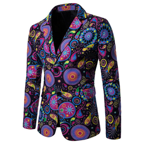 Autumn Men Blazers 2018 Suits Linen Cotton Causal Flower Suit Smart Slim Fit Plaid Dress Mens Blazer Masculino Jacket 4XL