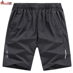 UNCO&BOROR Big size 7XL,8XL,9XL 10xl Casual Shorts Mens Elastic Waist summer Beach Shorts Breathable Quick-drying Board Shorts