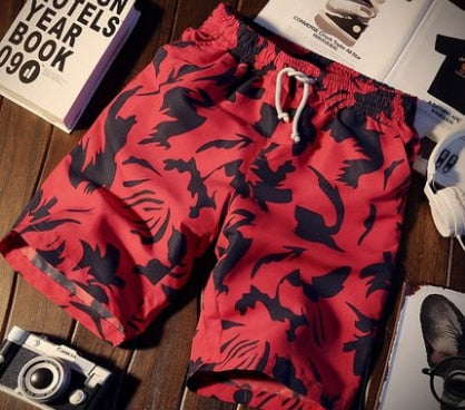 2019 fashion summer shorts loose quick-drying beach shorts Printed shorts trousers