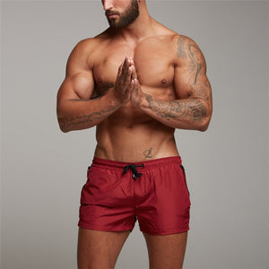 New Men Fitness Bodybuilding Shorts Man Summer Gyms Workout Male Breathable Mesh Quick Dry Sportswear Jogger Beach Short Pants