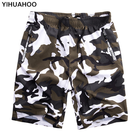 YIHUAHOO Casual Summer Shorts Men Plus Size 6XL 7XL 8XL Bermuda Board Camouflage Beach Shorts Printed Punk Mens Short Pants
