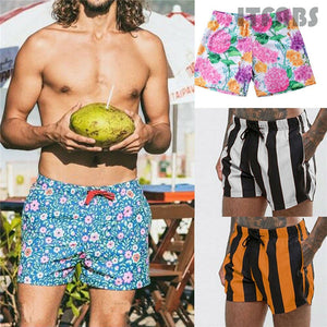 2019 Men's Shorts Beach Wear Shorts Trunks Charm Boxer Briefs Pants Quick Dry pantalonetas hombre playa