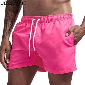 JOCKMAIL Brand 2019 New men's shorts home pants smooth beach pants slim pants shorts 14colors  M-2XL Summer Holiday Sport Shorts