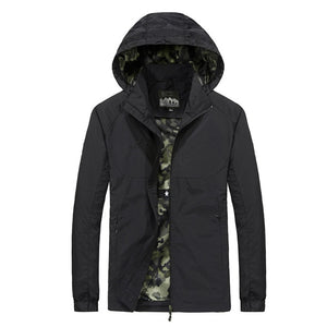 Spring Jacket Men 5XL 6XL Waterproof Hooded Male Jacket Thin Casual Sporting Coat Motorcycle Fashion Outerwear Windbreaker Men