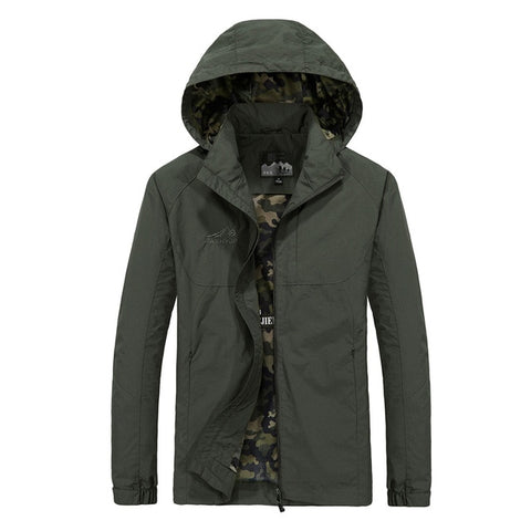 Spring Jacket Men 5XL 6XL Waterproof Hooded Male Jacket Thin Casual Sporting Coat Motorcycle Fashion Outerwear Windbreaker Men