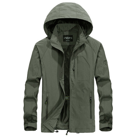 Spring Jacket Men 5XL 6XL Waterproof Hooded Male Jacket Thin Casual Sporting Coat Motorcycle Fashion Outerwear Windbreaker Men