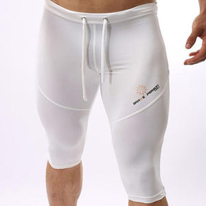 BRAVE PERSON Multiple Uses Shorts Men Elastic Tight Board Shorts Knee-length Beach Wear Trunks Shorts B2221