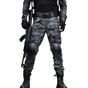 Tactical Pants Cargo Pants Men Military Knee Pad SWAT Army Airsoft Camouflage Clothes Hunter Field Work Combat Trouser Woodland