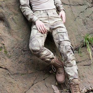 Tactical Pants Cargo Pants Men Military Knee Pad SWAT Army Airsoft Camouflage Clothes Hunter Field Work Combat Trouser Woodland