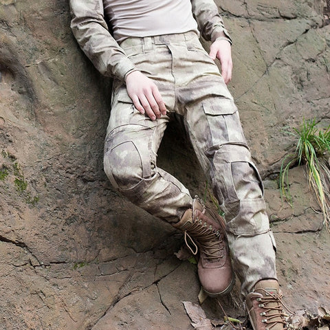 Tactical Pants Cargo Pants Men Military Knee Pad SWAT Army Airsoft Camouflage Clothes Hunter Field Work Combat Trouser Woodland